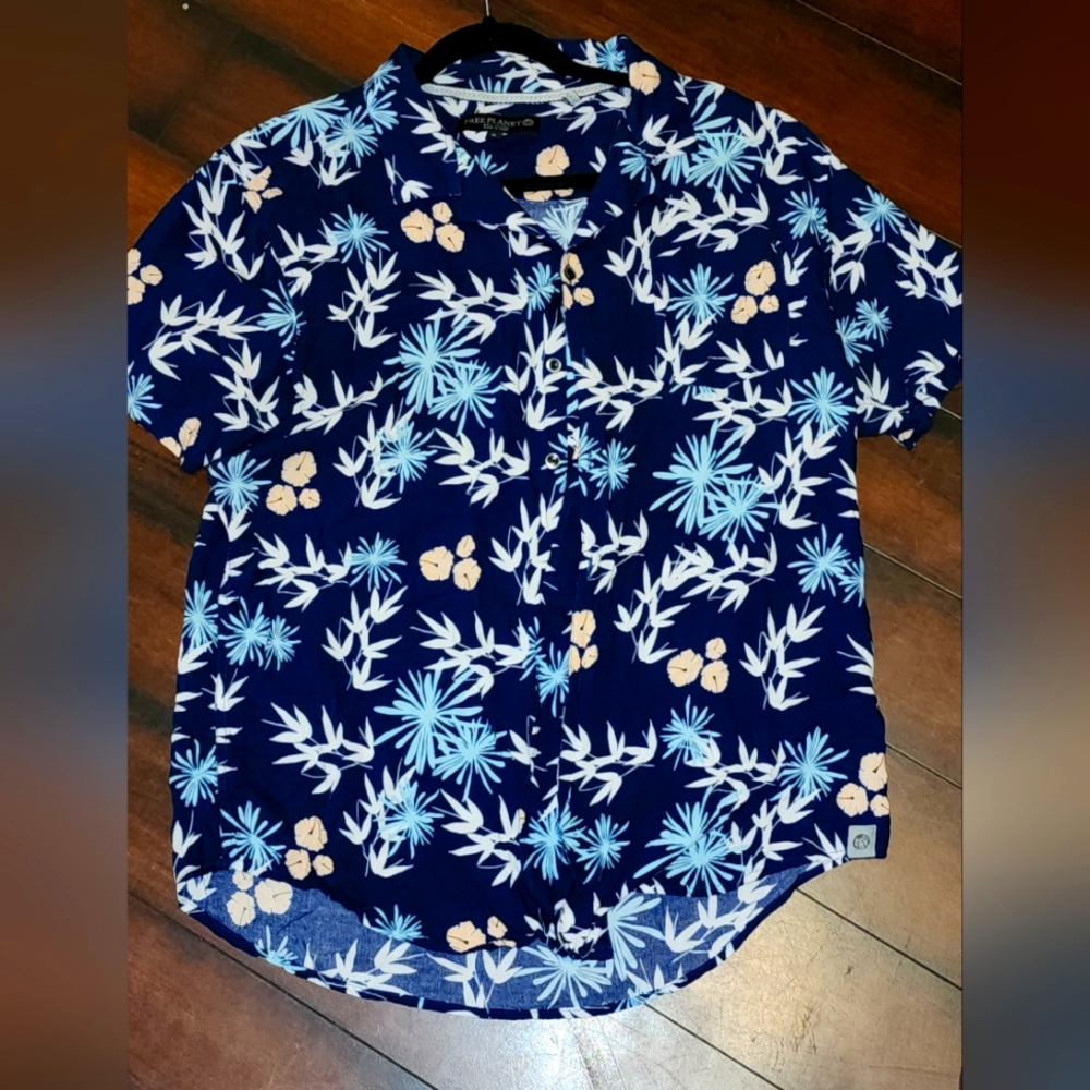 Mens free planet casual shirt